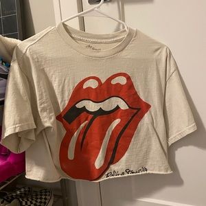Rolling Stones Cropped Top
